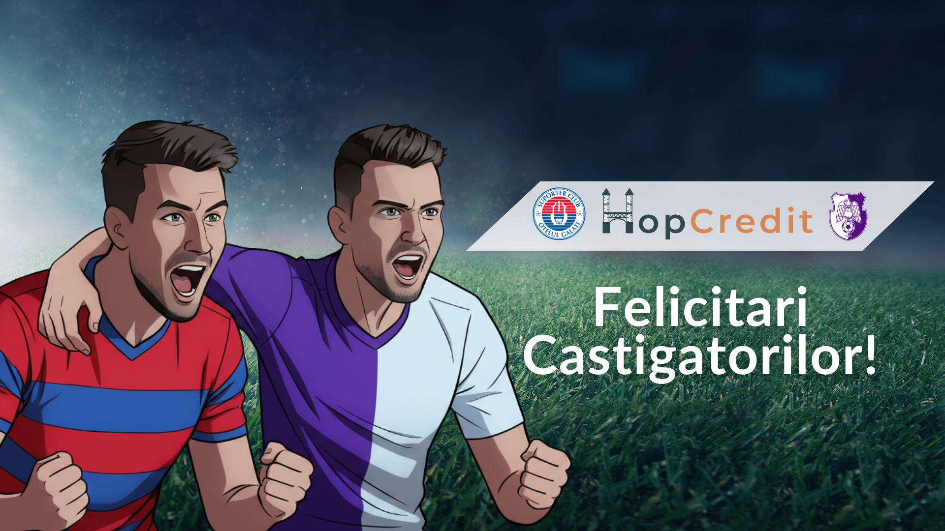 Felicitari castigatorilor - Sustinem fotbalul si premiem suporterii!