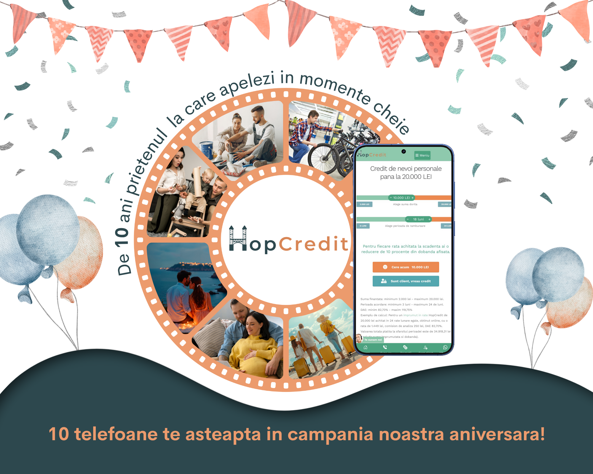 Suntem de 10 ani prietenul la care apelezi in momentele cheie